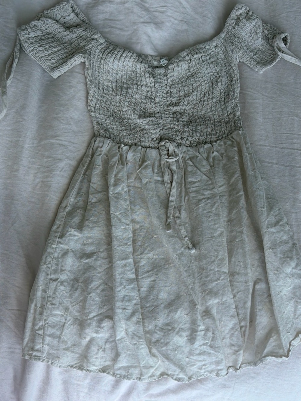Linen babydoll dress